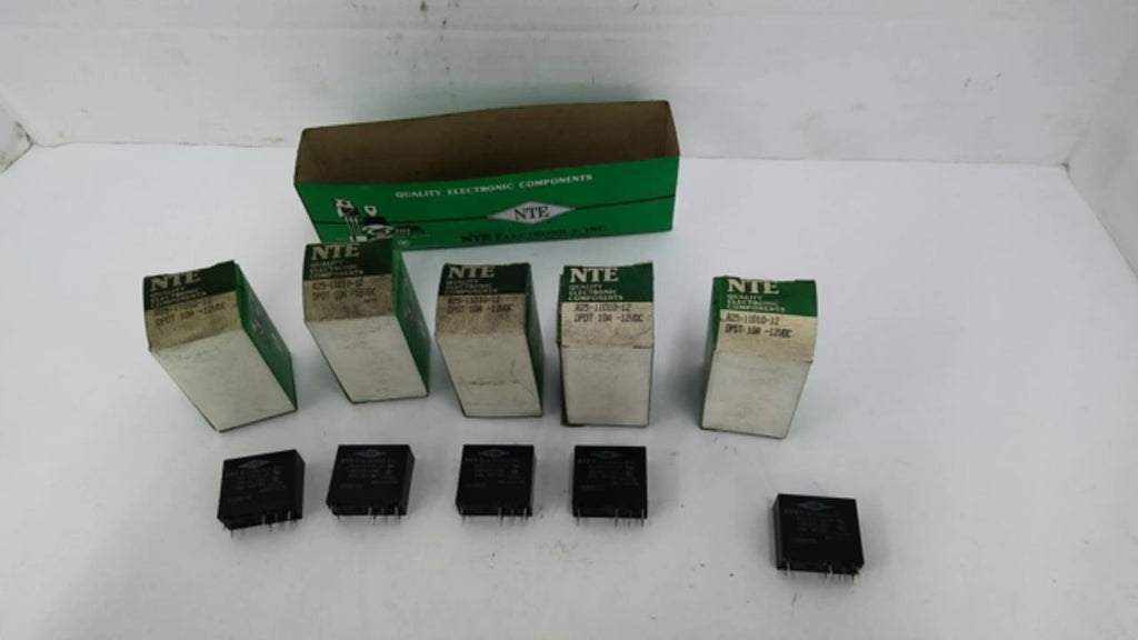 NTE R25-11D10-12 12VDC Relay 10Amp 277VAC Lot Of 5