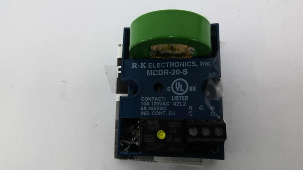 R-K Electronics MCDR-20-S Protection Relay 10A 120VAC 6A 250VAC