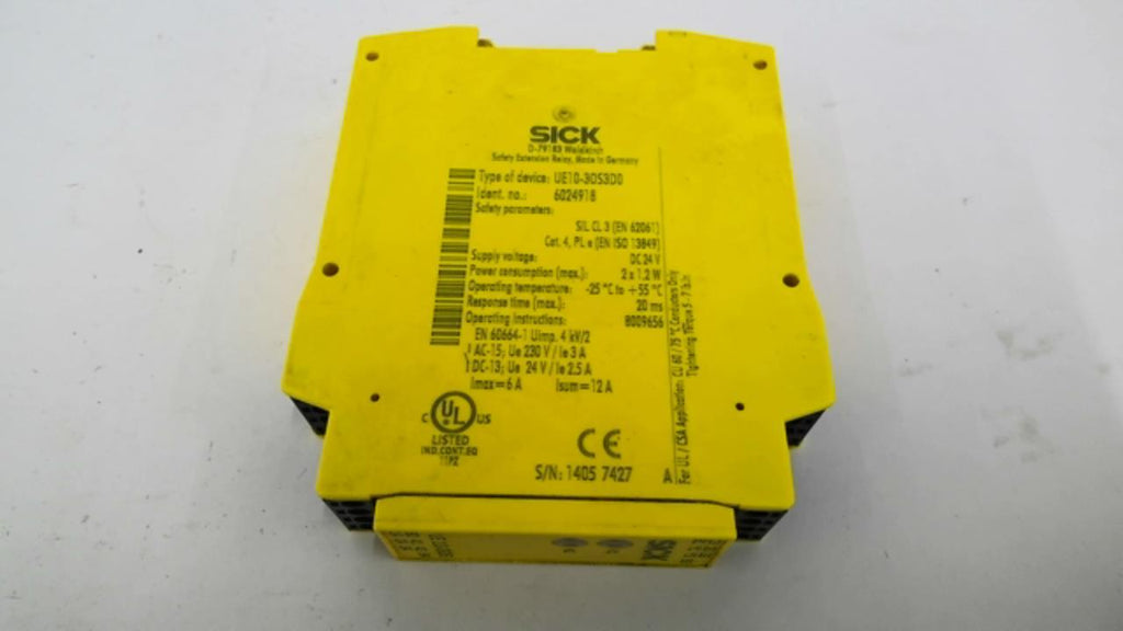 SICK UE10-30S3D0 Safety Relay Module 24VDC 6A