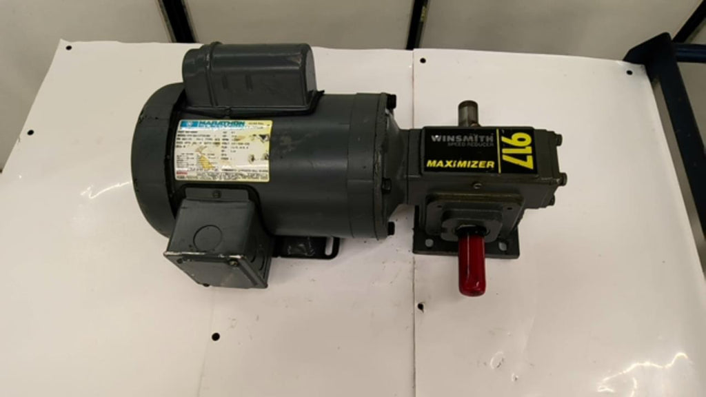 Winsmith 917MWN Dual Shaft GearMotor 10:1 1750Rpm 3/4Hp 1Ph 60Hz 115/208-230V