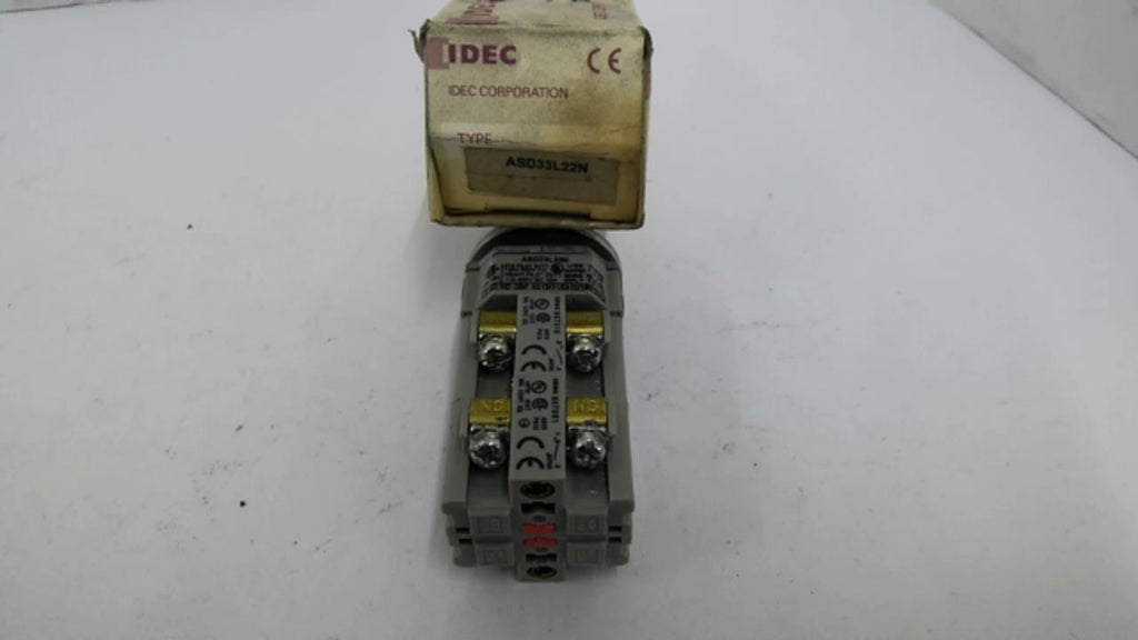 IDEC BST010 ASD33L22N Heavy Pilot Duty Selector Switch 600VAC 10AMP