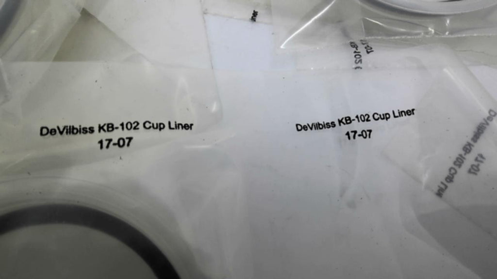 DeVilbiss KB-103 KK-5051 Disposable KB II 2-Quart Cup Liner Lot Of 10