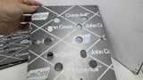 Crane Foil Flexible Graphite Gaskets By John Crane 8" X 6-3/4" X 1/16" Lot Of 13