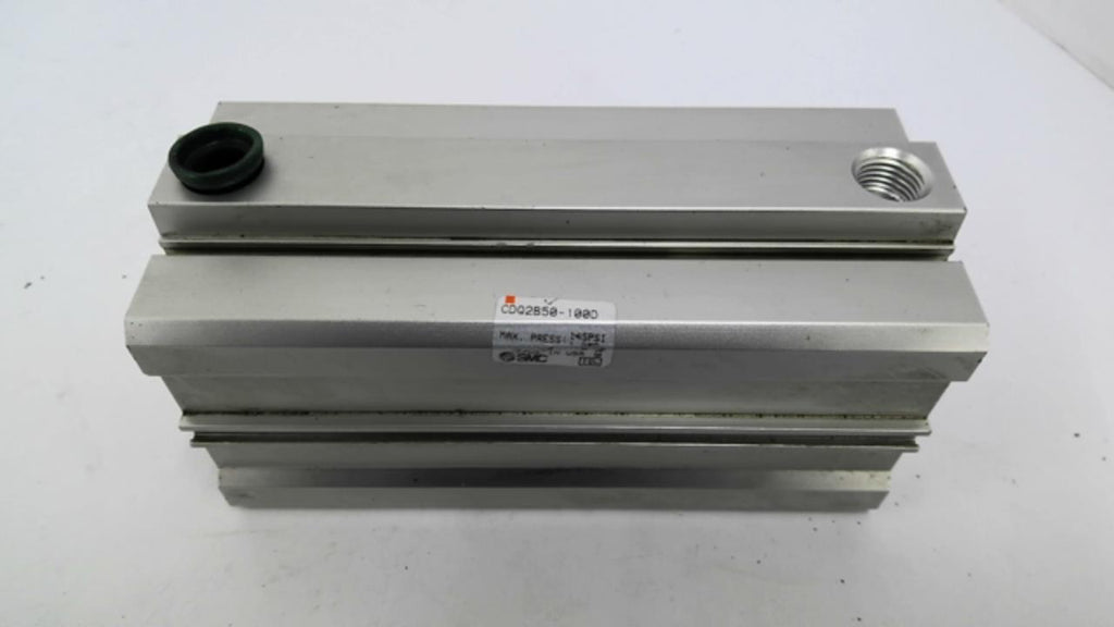 SMC CDQ2850-100D Pneumatic Cylinder 145PSI Bore 2" Stroke L 3-7/8" Shaft OD