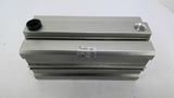 SMC CDQ2850-100D Pneumatic Cylinder 145PSI Bore 2" Stroke L 3-7/8" Shaft OD