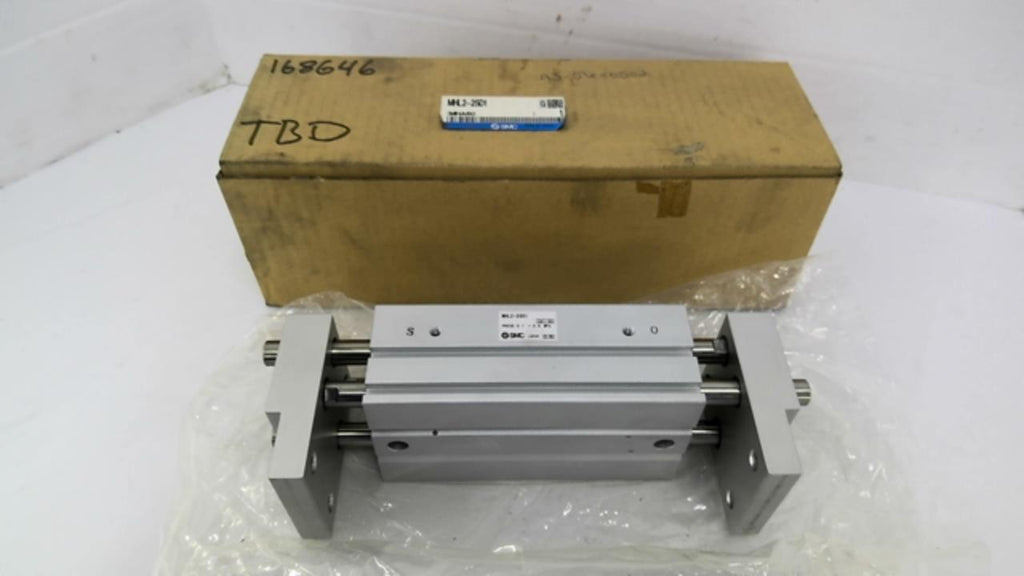 SMC MHL2-25D1 Pneumatic Cylinder 0.1~0.6MPa Bore 1" Stroke 4" RAM OD 1/2"