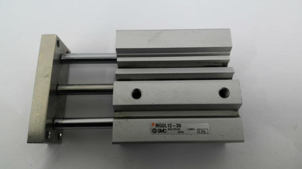 SMC MGOL12-30 Pneumatic Cylinder Slide Bore 1/2" Stroke L 1-3/16" Ram OD 1/4"