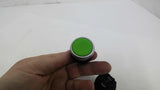 Green Flush Push Button Lot Of 2 1-1/4" Long 1-1/16" Wide