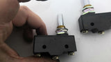 Omron Z-15GQB Panel Mount Plunger Switch 1/2AMP 125VDC Lot Of 2