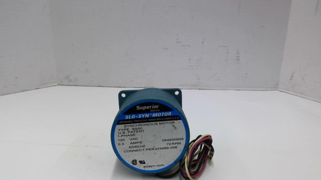 Superior SLO -SNY SS50 Synchronous Motor 120 Vac 0.3 Amps 72 RPM