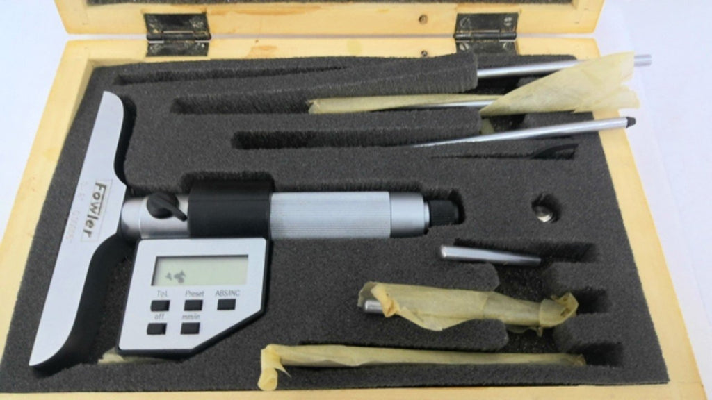 Fowler 54-225-777 Electronic Depth Micrometer 0-6"