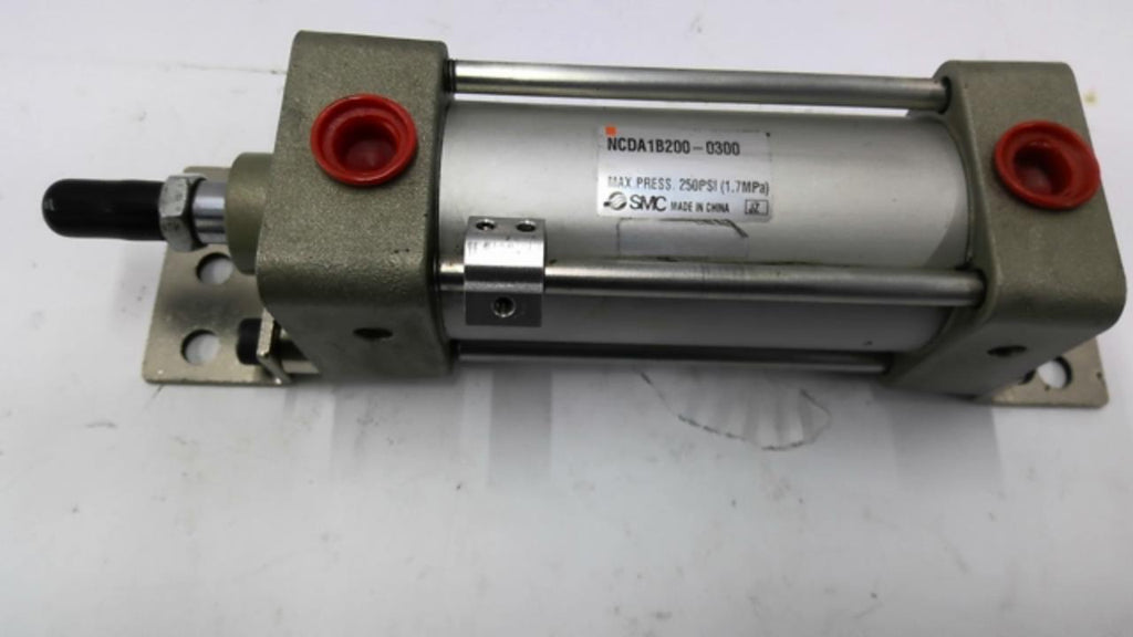 SMC NCDA1B200-0300 Tie Rod Pneumatic Cylinder 250 PSI