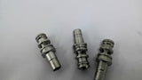 Stainless Steel Push-in Fittings 2 3/8" L x 1/2" ID Lot Of 3