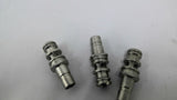 Stainless Steel Push-in Fittings 2 3/8" L x 1/2" ID Lot Of 3