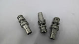 Stainless Steel Push-in Fittings 2 3/8" L x 1/2" ID Lot Of 3