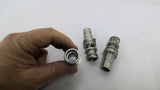 Stainless Steel Push-in Fittings 2 3/8" L x 1/2" ID Lot Of 3
