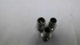 Stainless Steel Push-in Fittings 2 3/8" L x 1/2" ID Lot Of 3