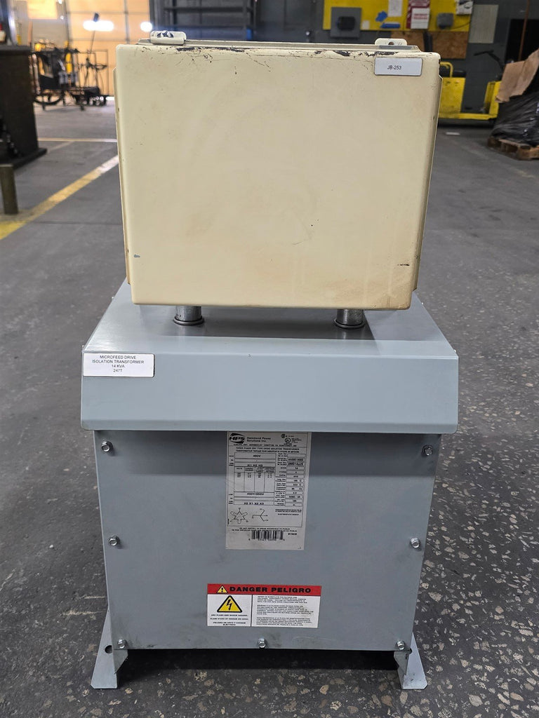 Hammond DM014JJS 14 KVA Transformer 460 Volt Pri 460/266 Sec Volts 3 Phase
