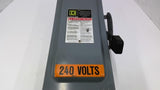 Square D Company D322N Safety Switch 60Amp 240V Fuses