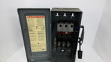 Square D D322N Fusible Safety Switch 240VAC 60AMPS 3-Pole Type 1 Enclosure