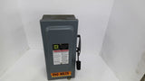 Square D D322N Fusible Safety Switch 240VAC 60AMPS 3-Pole Type 1 Enclosure