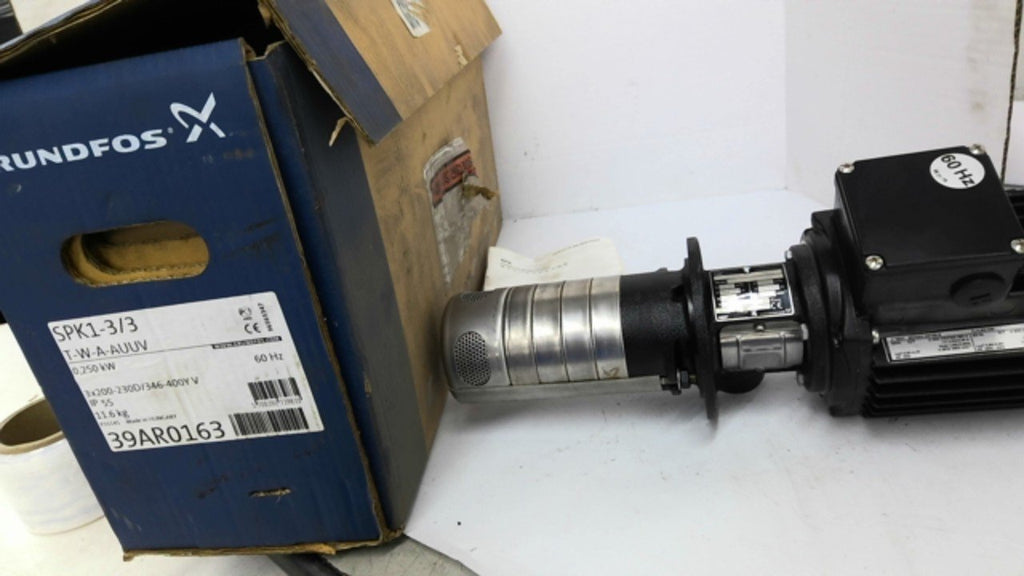 Grundfos SPK1-3/3 T-W-A-AUUV Pump 0.250KW 60HZ 346-400V 0.75AMP 1.2m3/h