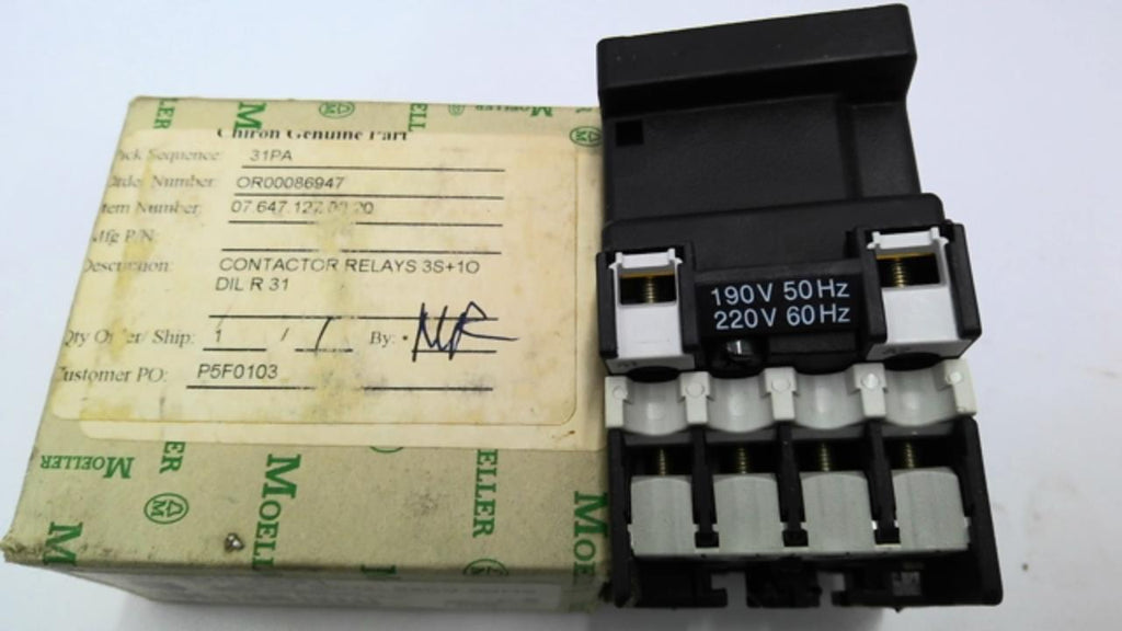 Moeller DILR 31 Contactor Relay 600 Volts 220V 60Hz Coil