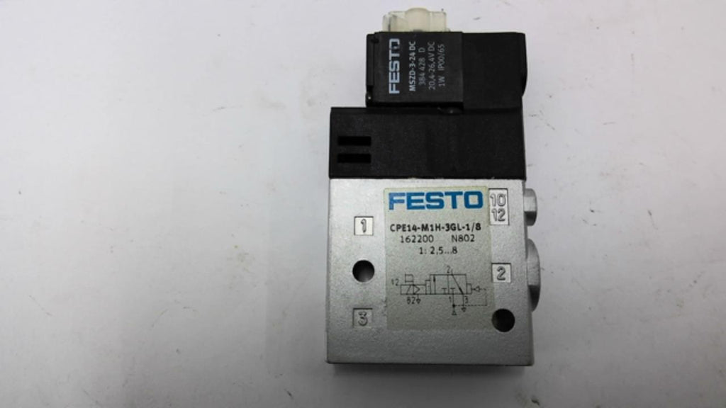Festo CPE14-M1H-3GL-1/8 Solenoid Valve with MSZS-3-24 DC Coil