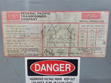 Federal Pacific FH11CFMD-2 11 KVA Transformer 460 Pri 460/266 Sec Volts
