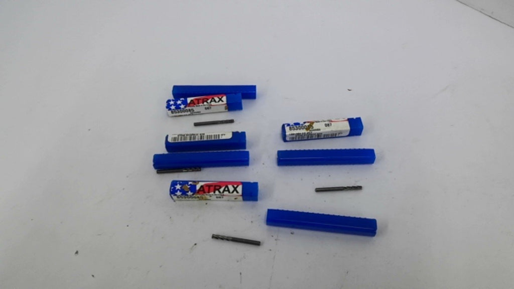 Atrax 8300085 Carbide Drill Bit 1/8X1/8SH C/C 4FLT Lot Of 4
