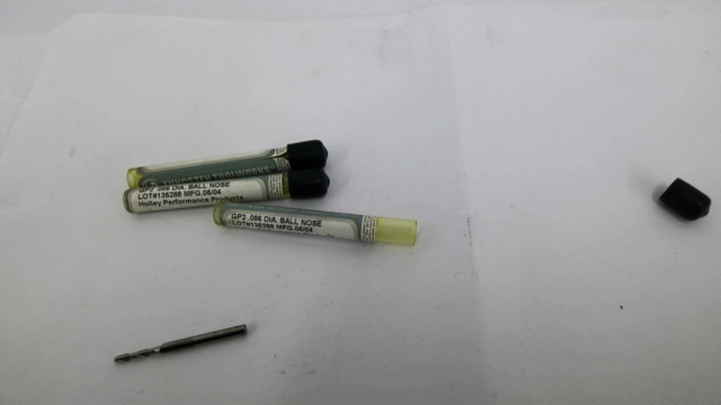 Tungsten ToolWorks GP2 .086 Diameter Ball Nose Drill Bits Lot Of 3