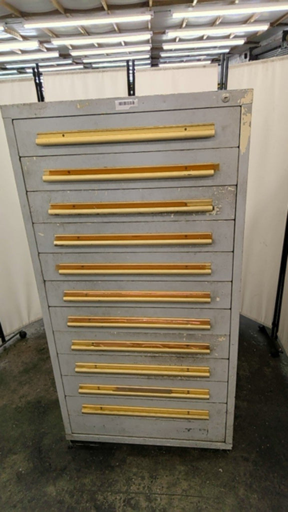 12 Drawer Industrial Tool Storage Cabinet 30x28x60 Inch