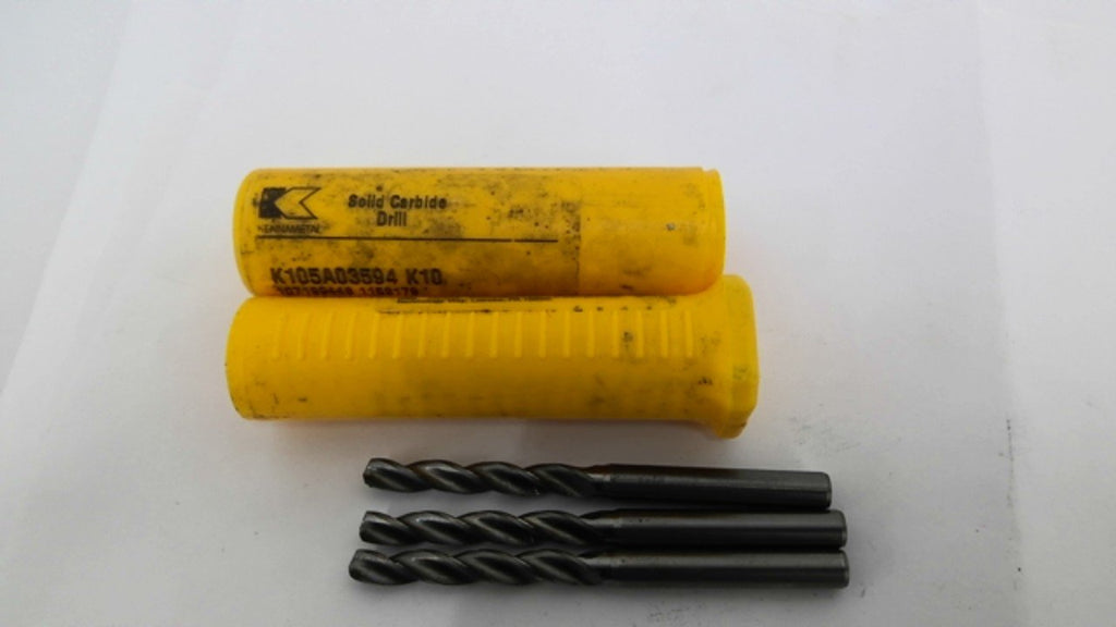 Kennamental K105A03594 K10 Solid Carbide Drill Bits