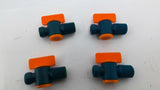 Loc-Line 1/4" Male NPT Flow Control Valves Lot Of 4