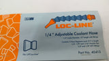 Loc-Line 40413 Adjustable Coolant Hose ID 1/4" Length 13" W/Fittings