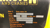Harrington NER005L 1/2Ton Electric Chain Hoist 3/4Hp 15Fpm 3Ph 208-230-460V 60Hz