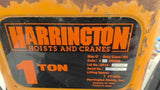 Harrington SNER010L 1Ton Electric Chain Hoist .45Kw 7Fpm 1Ph 115/230V 60Hz H4