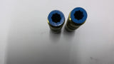 Nycoil Pneumatic Push In Connector Union 5/16" x 1/4" Lot Of 2