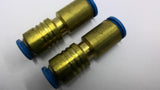 Nycoil Pneumatic Push In Connector Union 5/16" x 1/4" Lot Of 2