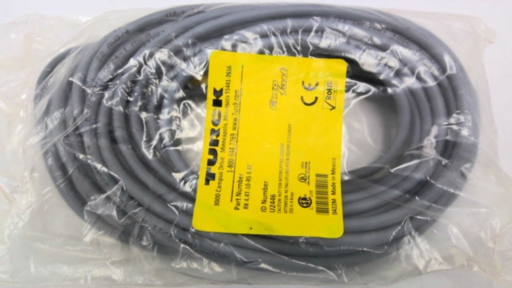 Turck RK 4.4T-10-RS 4.4T Eurofast Molded Cord set U2446