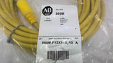 Allen Bradley 889M-F12X9AE-10 Cord Set 12 Pin Straight Female