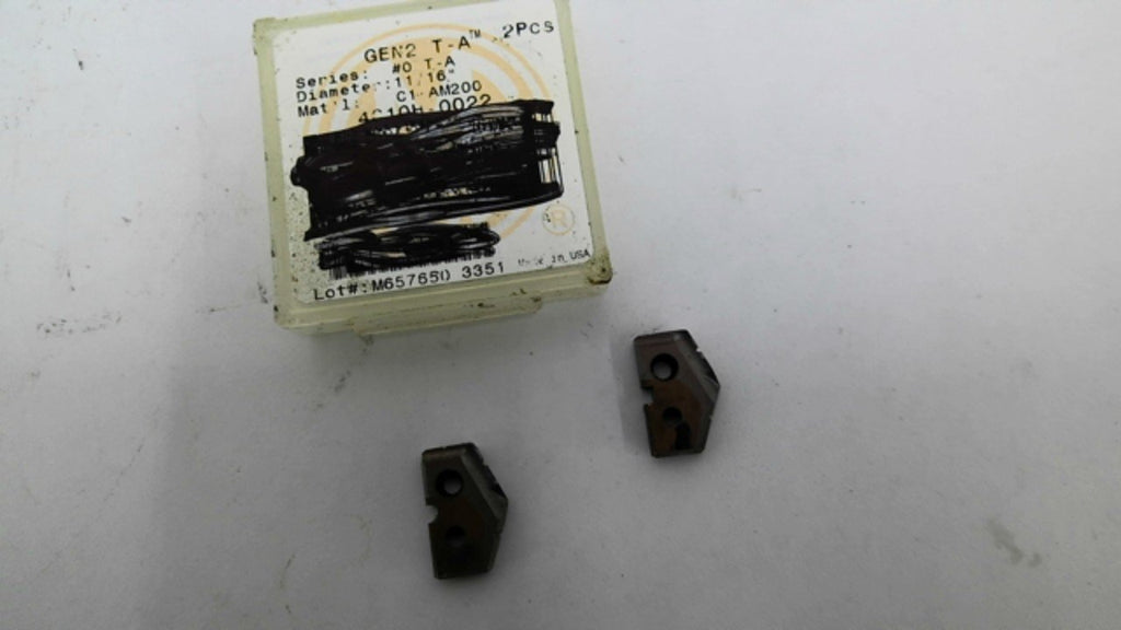 Gen 2 T-A AM200 11/16" Carbide Inserts Lot of 2