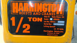 Harrington ER1A-386 1/2Ton Electric Chain Hoist With Motorized Trolley