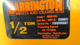 Harrington ER1A-386 1/2Ton Electric Chain Hoist With Motorized Trolley