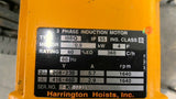 Harrington ER1A-632 1/2Ton Electric Chain Hoist .9Kw 208-230/416-460V 3Ph 60Hz