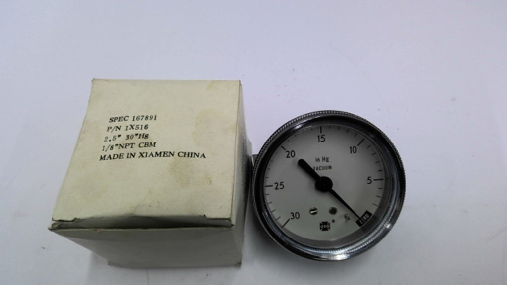 Ametek 1X516 37307-30 Hg Vacuum Gauge 2.5" 1/8" NPT CBM