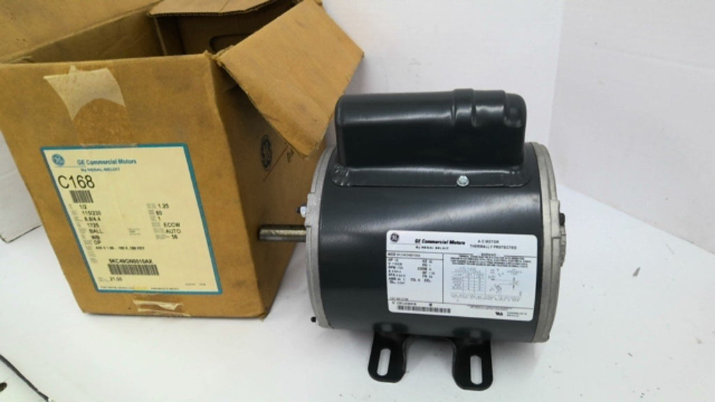 GE C168 5KC49GN0010X 1/2HP AC Motor 1800RPM 4 Pole Single Phase