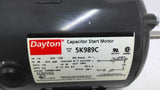 Dayton 5K989C Capacitor Start 1/4HP AC Motor 1800RPM 4 Pole Single Phase FR 48