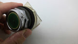 Square D 9001 KA-1 J Green Flush Push Button