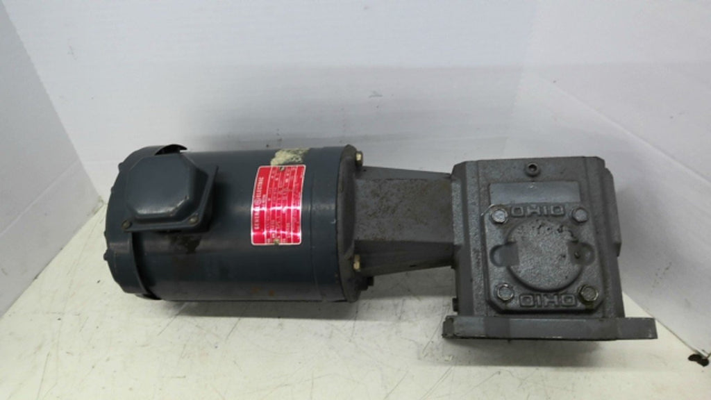 GE 5K43FG2880 1/2HP Electric AC Gear Motor 3600RPM 10:1 Ratio